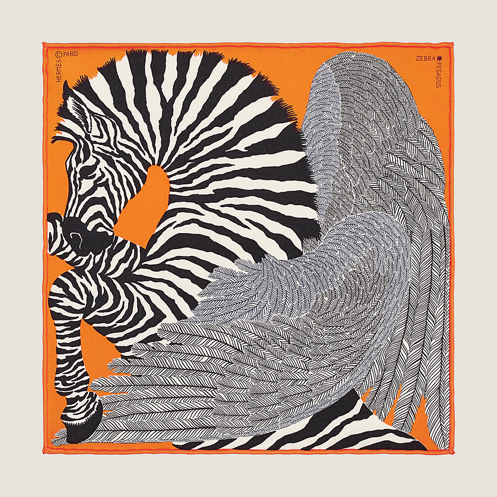 Zebra Pegasus nano scarf 20 Hermès Australia